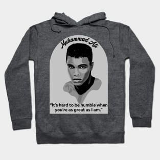 Muhammad Ali Portrait and Quote Hoodie